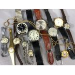 Collection of watches to include Orient, Hefik, Roamer, Seiko, Burgana etc