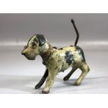 Vintage Toys: A tin plate wind up German made toy dog