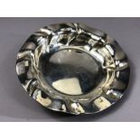 Circular Silver continental bowl marked 835 WTB approx 17cm in diameter and 118g