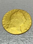 Gold Coin: George III "spade" Guinea 8.3g dated 1795