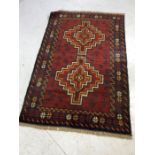 Baluchi rug, approx 133cm x 87cm