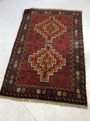Baluchi rug, approx 133cm x 87cm