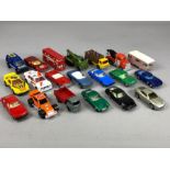 Collection of 20 unboxed Matchbox diecast vehicles to include Ford Zodiac, Fiat, Pontiac, caravan,