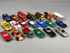 Collection of 20 unboxed Matchbox diecast vehicles to include Ford Zodiac, Fiat, Pontiac, caravan,