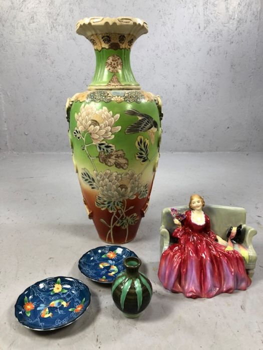 Royal Doulton "Sweet and Twenty" figurine plus Buckfast small vase, two pin dishes and a large - Image 2 of 6