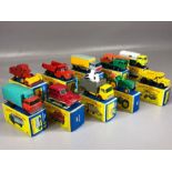 Ten boxed Matchbox Series diecast model vehicles to include 6 Euclid Quarry Truck, 25 New Model BP