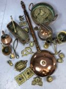 Collection of brass and copper ware
