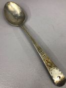 Georgian (George III) Silver serving spoon hallmarked for Exeter 1798 by maker Francis Parsons &