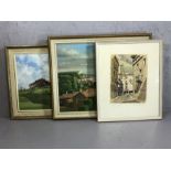 RONALD RUTHERFORD (B.1913), watercolour, 'Cervera, Catalonia', framed, approx 27cm x 21cm, along