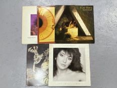 5 KATE BUSH LPs inc. "Hounds Of Love" (Orig US), "The Kick Inside", "Lionheart", "Never