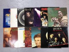 15 QUEEN / FREDDIE MERCURY LPs / 12" inc: "Live At Wembley '86", "Night At The Opera", "A Day At The