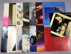 15 SEVENTIES / EIGHTIES ROCK LPs inc. Mott The Hoople (x 2), Dire Straits (x 3), Joe Walsh, Billy