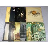 10 CROSBY STILLS NASH & YOUNG & SOLO LPs inc. Harvest (x 2), Deja Vu (x 2), 4 Way Street, Stills