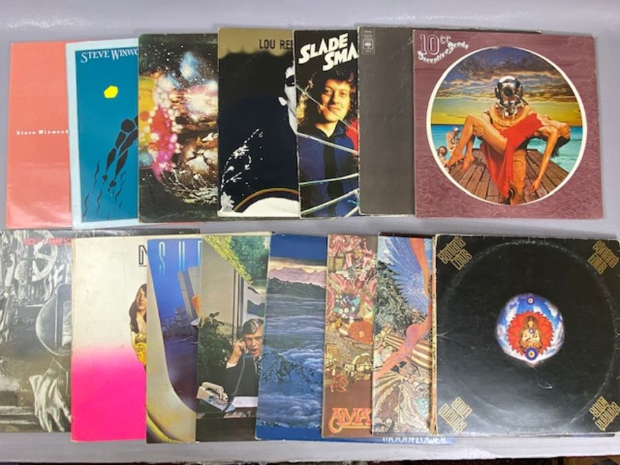 15 SEVENTIES & EIGHTIES ROCK & POP LPs inc. Lou Reed, Slade, Steve Winwood, Supertramp, Mott The
