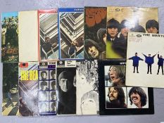 13 BEATLES LPs inc."Sgt. Pepper's" (Orig. UK Mono with red and white inner), "The White Album" (