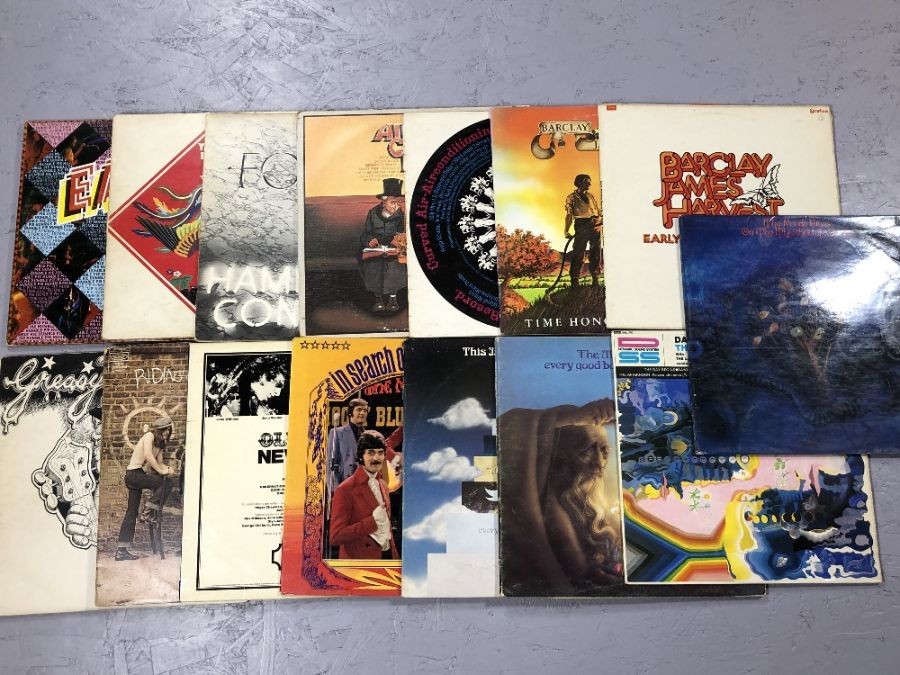 15 PROGRESSIVE ROCK LPs inc. Humble Pie, Moody Blues, Stomu Yamashta, Focus, Curved Air, Family,