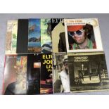 12 ELTON JOHN LPs inc. Yellow Brick Road, Elton John, Caribou, Captain Fantastic, Tumbleweed