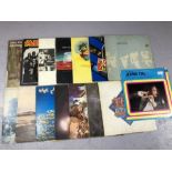 15 PROGRESSIVE ROCK LPs inc. Jethro Tull, Free, Moody Blues, Wishbone Ash, Steve Hillage, ELP,