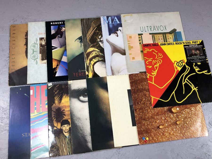 15 EIGHTIES ROCK / POP LPs inc. Tracy Chapman, Madonna, Heaven 17; Hall & Oates, Simply Red,