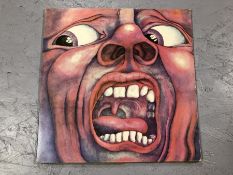 1 KING CRIMSON LP: "In The Court Of The Crimson King" (UK Pink Island Orig A2 / B4 matrix).