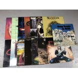 15 HARD ROCK / HEAVY METAL LPs inc. Motley Crue, Ratt, Rose Tattoo, Rainbow, Quireboys, Helloween,
