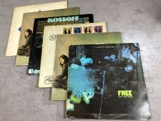 6 Free LPs including Tons of Sobs (pink Island label), Fire and Water (pink Island label), Free At