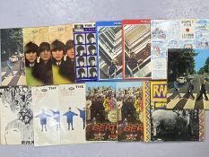 15 BEATLES LPs / BEATLES SOLO: McCartney/Lennon inc. "Abbey Road" (x 2 including UK Orig. with