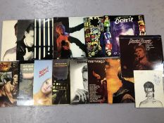 15 DAVID BOWIE LPs inc. Heroes, Stage, Let's Dance, Lodger, Tonight, Diamond Dogs, Hunky Dory, Pin
