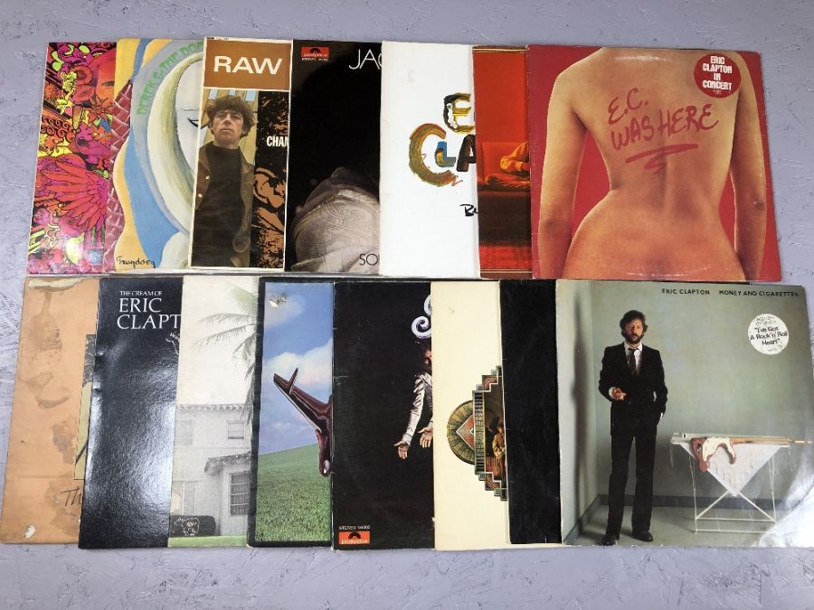 16 ERIC CLAPTON / CREAM / SOLO LPs inc. Disraeli Gears, Derek & The Dominos, Raw Blues, The Cream