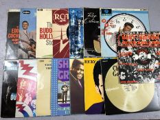 15 ROCK 'N' ROLL LPs inc. Buddy Holly & The Crickets, The Shadows, Everly Brothers, Eddie Cochran,