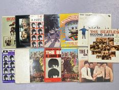 13 BEATLES LPs (all foreign pressings) inc. "Beatles '65" (U.S. pressing Orig.), "Let It Be" (