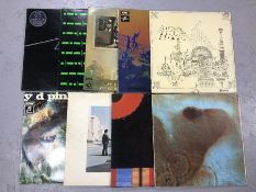 9 PINK FLOYD LPs inc. Dark Side Of The Moon, Wish You Were Here, Final Cut, Meddle, Relics (Orig.