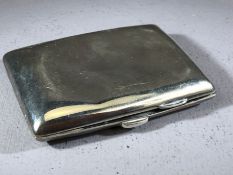 Hallmarked silver Cigarette case Birmingham by maker Robert Pringle & Sons date 1901 approx 6 x