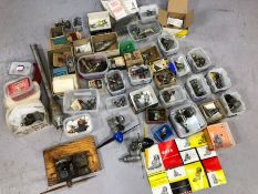 Collection of model aeroplane engines and parts, all untested