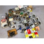 Collection of model aeroplane engines and parts, all untested