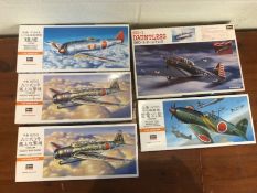 Hasegawa Hobby Kits models: military aircraft to include Dauntless etc (5)