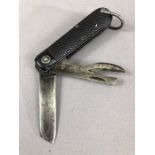 Military pen knife bearing the crows feet to blade are marked 1941