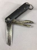 Military pen knife bearing the crows feet to blade are marked 1941