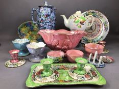 Collection of Maling Ware ceramics, mostly lustre ware, circa 17 pieces, to include two Maling for