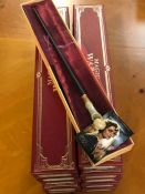 HARRY POTTER: Ten boxed collectable magic wands to include Luna Lovegood, Molly Weasley, Bernadetter
