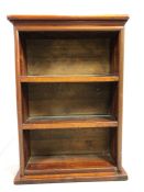 Small wooden book shelf, approx 52cm x 18cm x 76cm tall