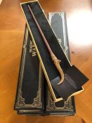 HARRY POTTER: Ten boxed collectable magic wands to include Arthur Weasley, Albus Potter, Scorpius