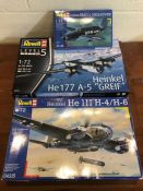 Revell model kits: military aircraft 1:72 scale (3)