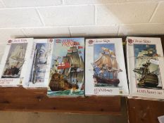 AIRFIX Scale Model Kits boxed to include: Special edition classic ships, HMS Victory, HMS Bounty etc
