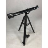 Tasco telescope on adjustable tripod stand, with accessories