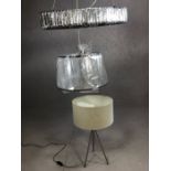 Collection of modern light fittings and lamp