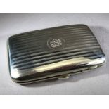 Large Hallmarked Silver Cigar case Hallmarked for Birmingham by maker Charles S Green & Co Ltd