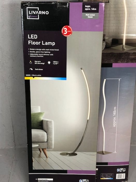 Two boxed LED floor lamps - Image 2 of 3