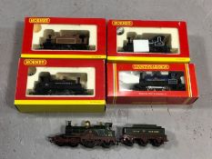 Hornby OO locomotives x 5, four of which are boxed