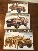 TAMIYA model making kits: Military jeeps (3)